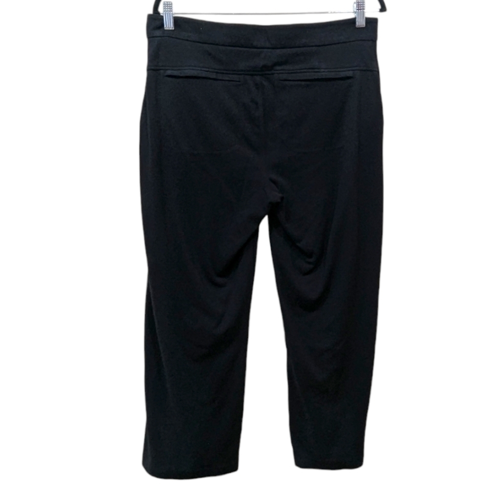 Athleta Black Ponte Wide Leg Pants (12P) - Picture 4 of 11